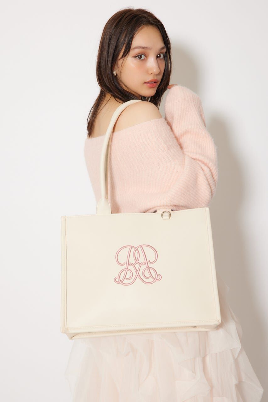 rienda「WRRロゴフェイクレザートートバッグ」|その他|