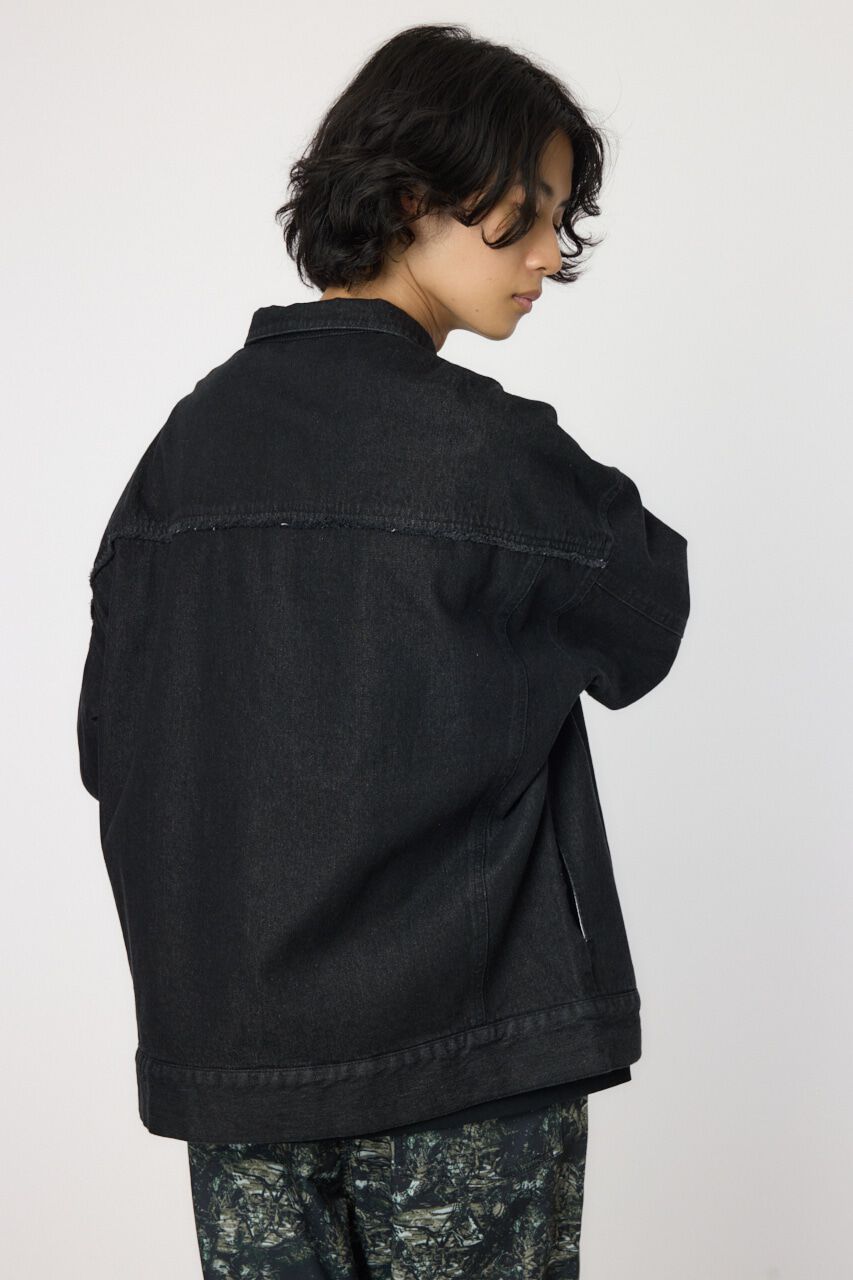 RODEO CROWNS「フリンジワイドデニムジャケット」|デニムジャケット|