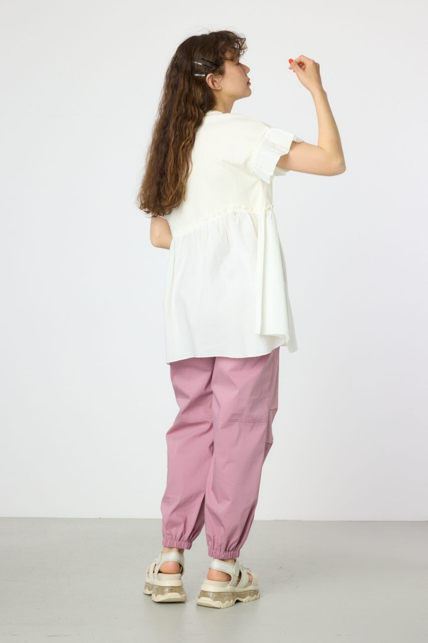 RODEO CROWNS「オーバルプリントドッキングフリルチュニック」|タンクトップ|