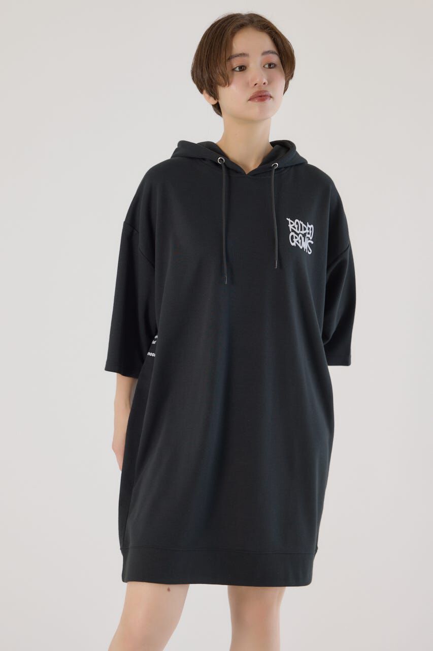 RODEO CROWNS「Right shoulder LOGOパーカーワンピース」|ワンピース|