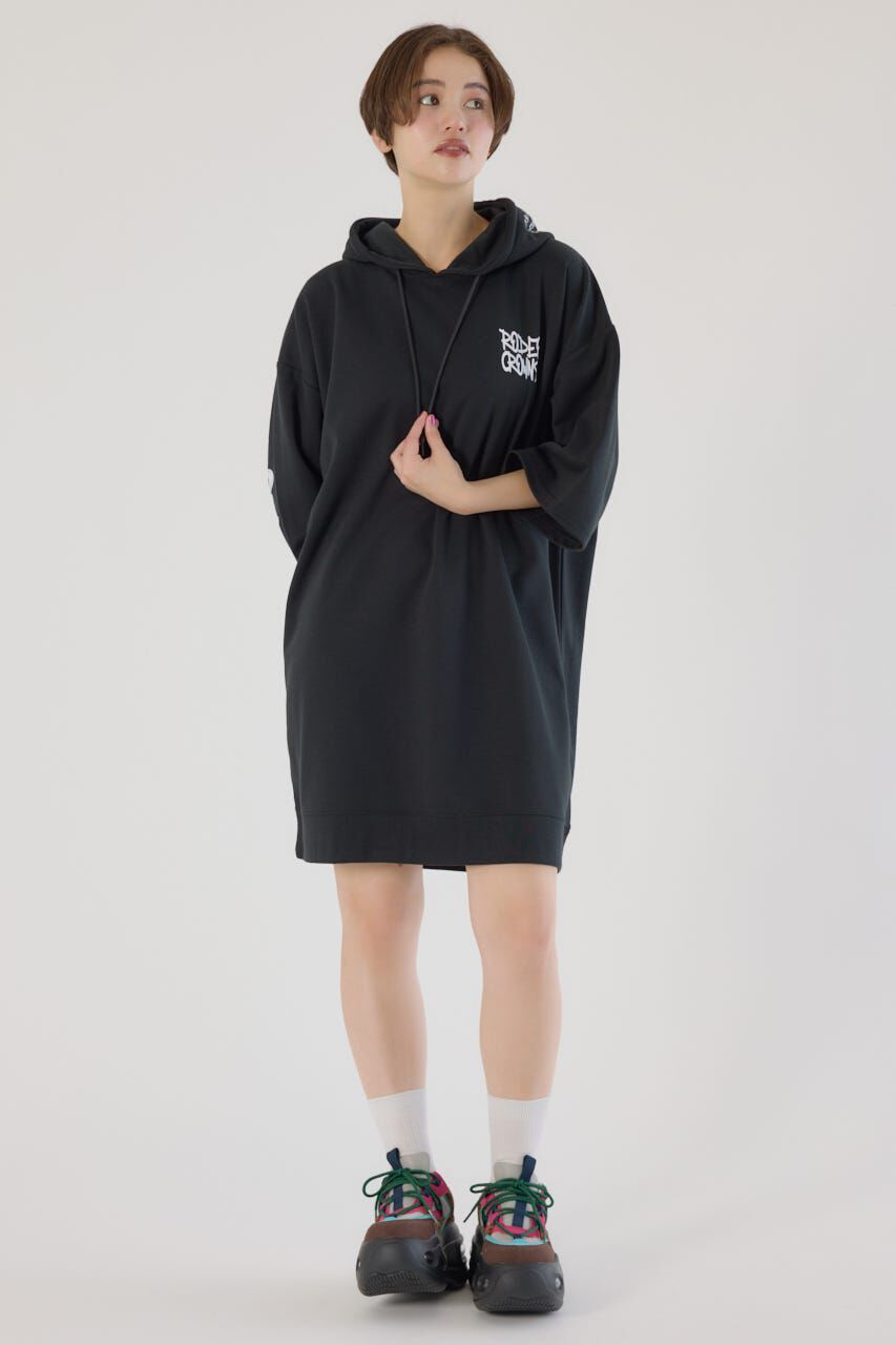 RODEO CROWNS「Right shoulder LOGOパーカーワンピース」|ワンピース|