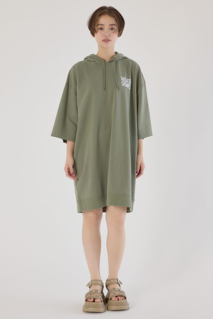 RODEO CROWNS「Right shoulder LOGOパーカーワンピース」|ワンピース|