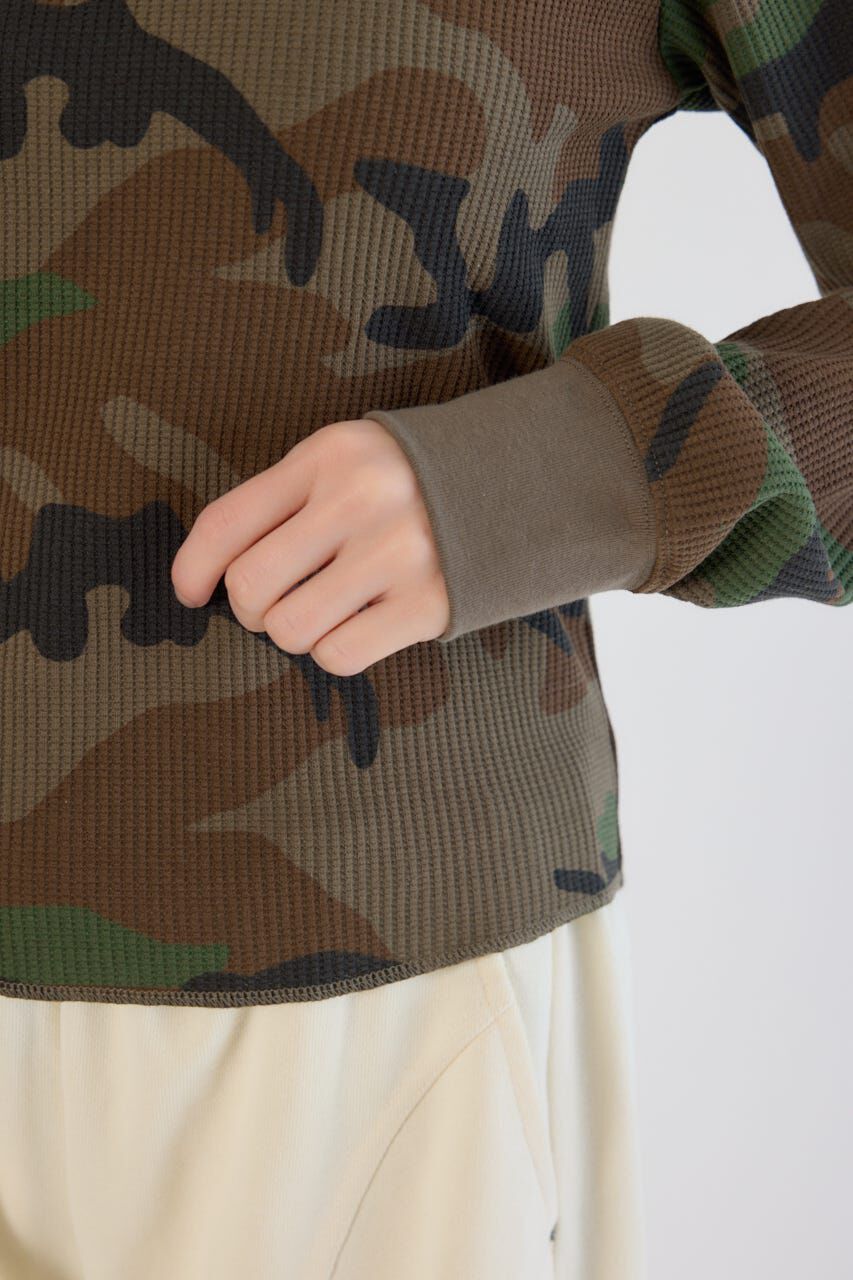 RODEO CROWNS「SHARE パターンワッフルトップス」|Tシャツ・カットソー|