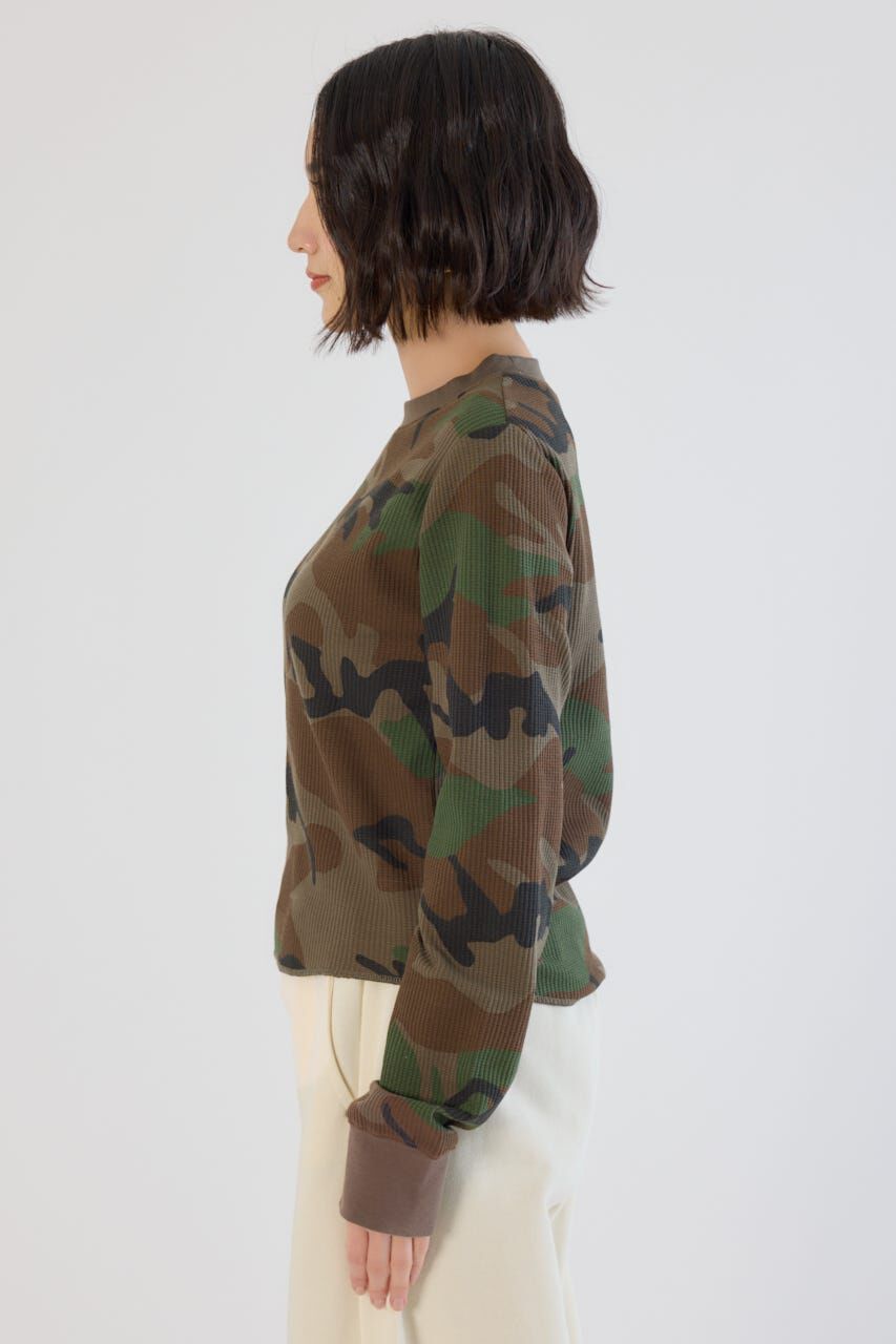 RODEO CROWNS「SHARE パターンワッフルトップス」|Tシャツ・カットソー|