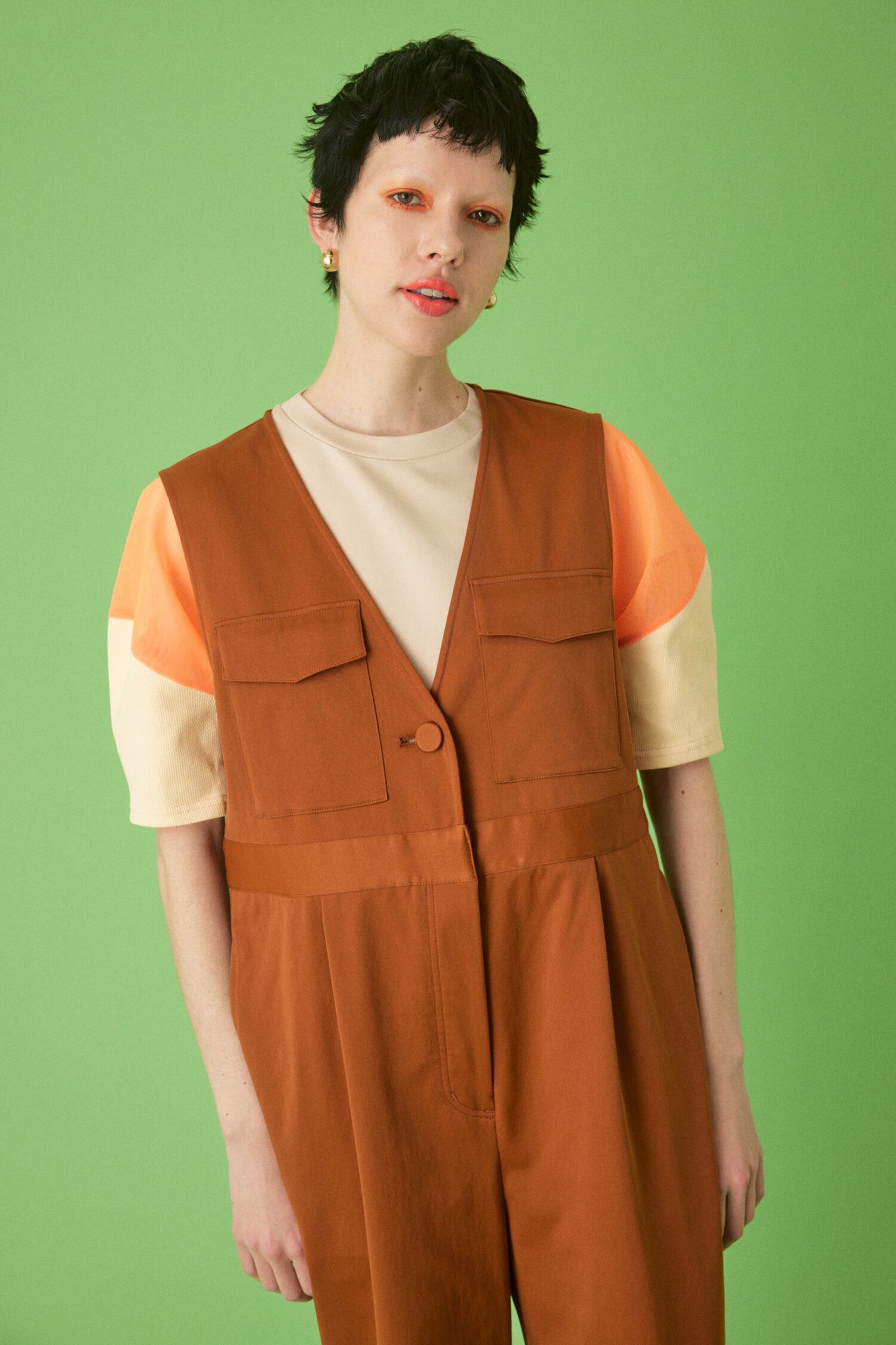 HeRIN.CYE「V neck all in one」|ワンピース|