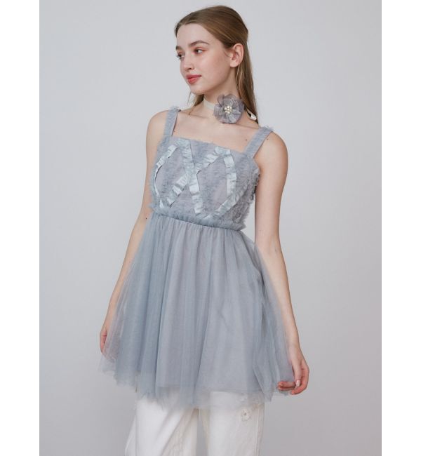 CALNAMUR「SHEER 3D FLOWER 2WAY CHORKER/シアー3Dフラワー2WAYチョーカー」|その他|