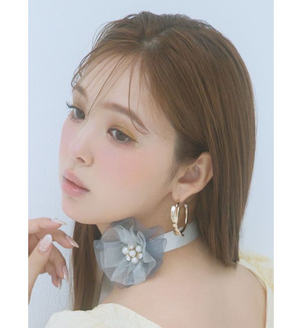 CALNAMUR「SHEER 3D FLOWER 2WAY CHORKER/シアー3Dフラワー2WAYチョーカー」|その他|