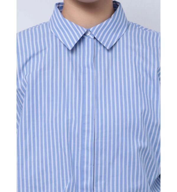 CALNAMUR「SHIRTS&times;SHIRRING MINI OP SET/シャツ&times;シャーリングミニワンピースセット」|ワンピース|