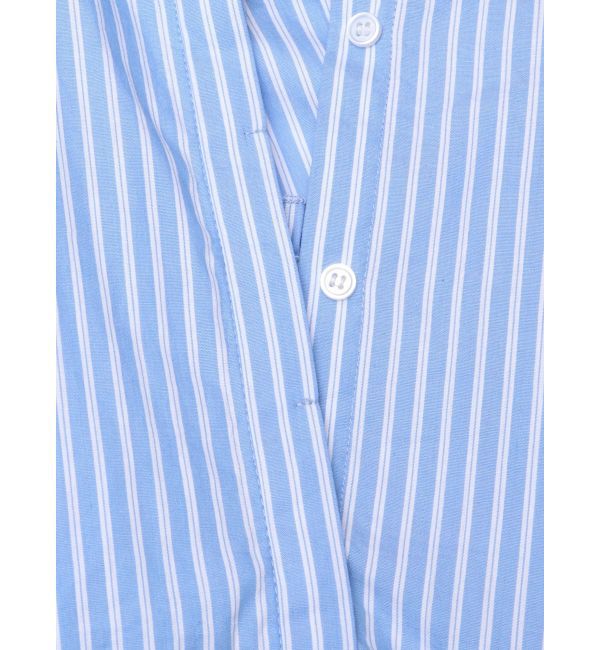 CALNAMUR「SHIRTS&times;SHIRRING MINI OP SET/シャツ&times;シャーリングミニワンピースセット」|ワンピース|