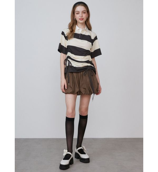 CALNAMUR「2WAY DRAWSTRING CUT OP/2WAYドロストカットワンピース」|ワンピース|