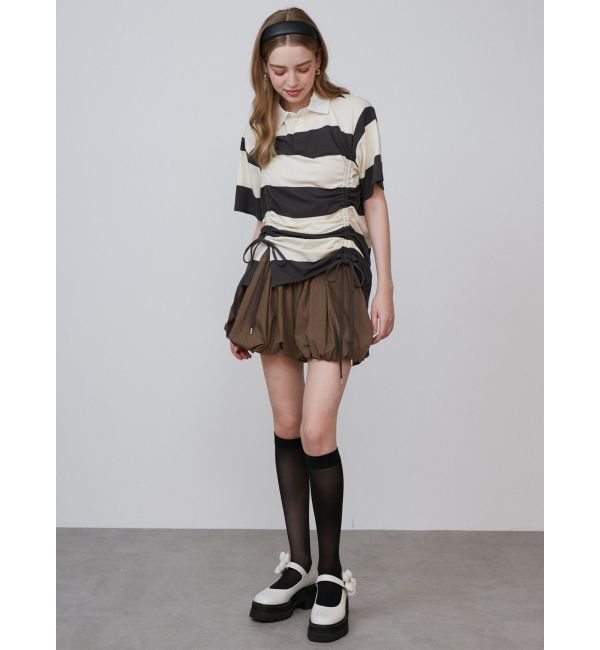 CALNAMUR「2WAY DRAWSTRING CUT OP/2WAYドロストカットワンピース」|ワンピース|