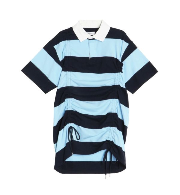 CALNAMUR「2WAY DRAWSTRING CUT OP/2WAYドロストカットワンピース」|ワンピース|ブルー