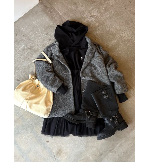 CALNAMUR「2WAYチュールオーバースウェットワンピース」|ワンピース|