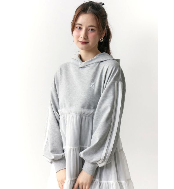 CALNAMUR「2WAYチュールオーバースウェットワンピース」|ワンピース|