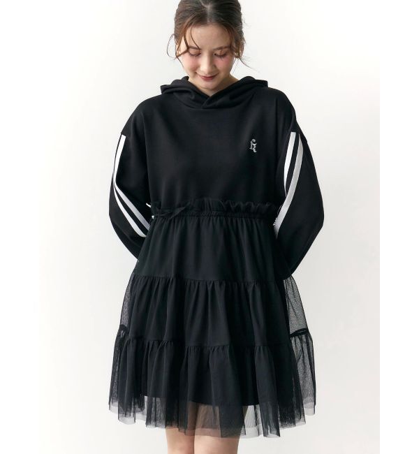 CALNAMUR「2WAYチュールオーバースウェットワンピース」|ワンピース|