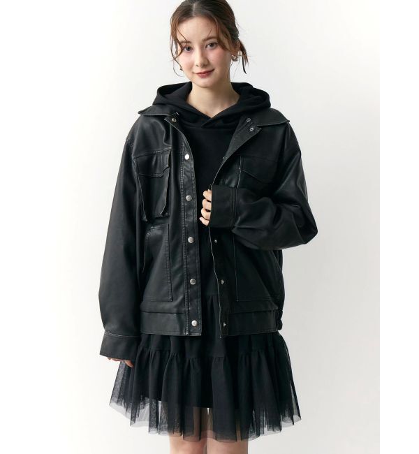 CALNAMUR「2WAYチュールオーバースウェットワンピース」|ワンピース|