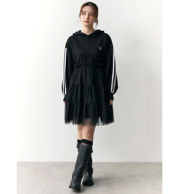 CALNAMUR「2WAYチュールオーバースウェットワンピース」|ワンピース|