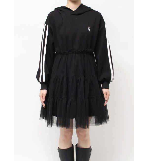 CALNAMUR「2WAYチュールオーバースウェットワンピース」|ワンピース|