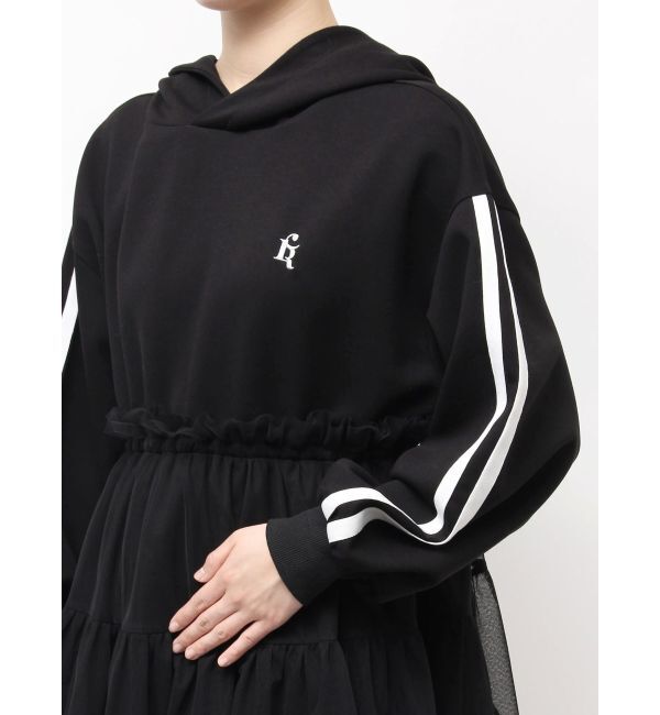 CALNAMUR「2WAYチュールオーバースウェットワンピース」|ワンピース|