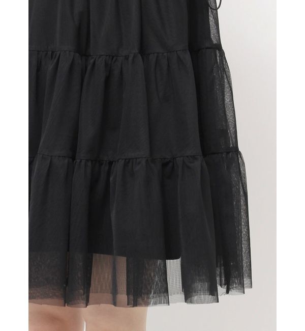 CALNAMUR「2WAYチュールオーバースウェットワンピース」|ワンピース|