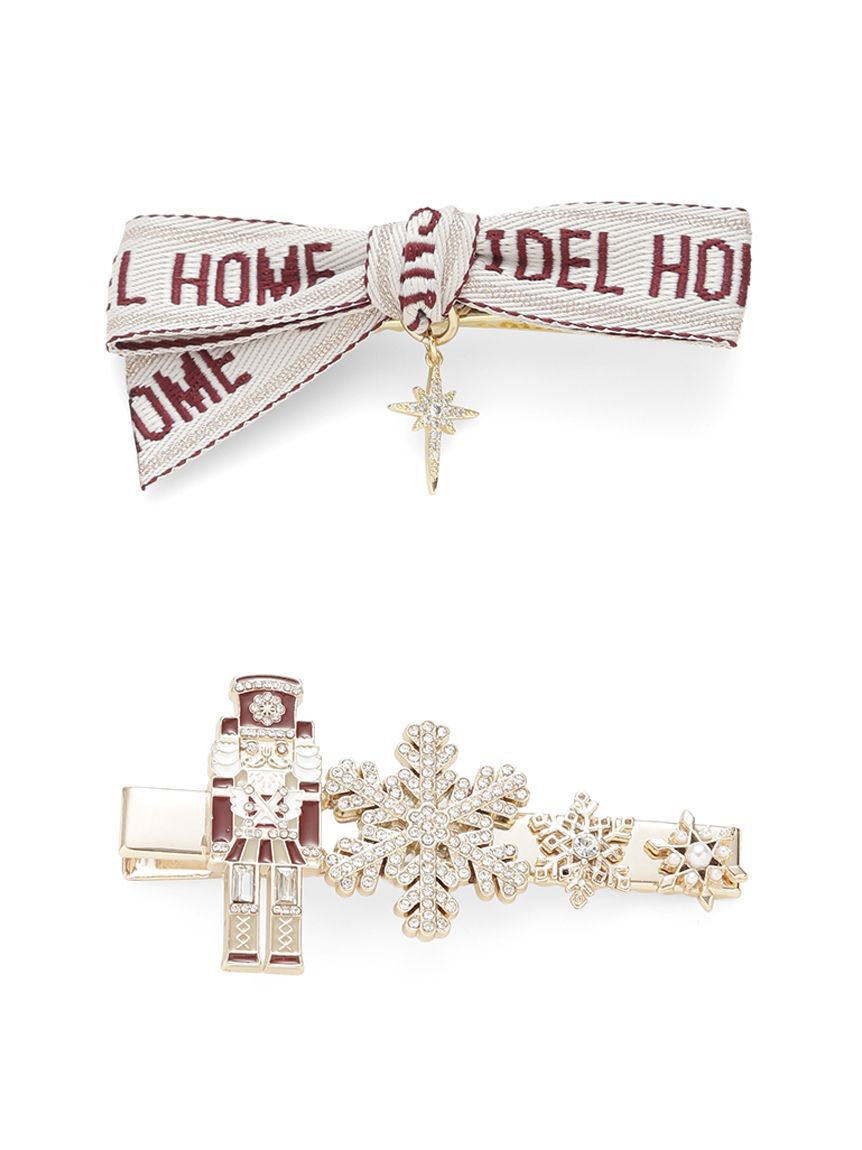 SNIDEL HOME「ロゴリボン＆デザインモチーフヘアピン」|その他|