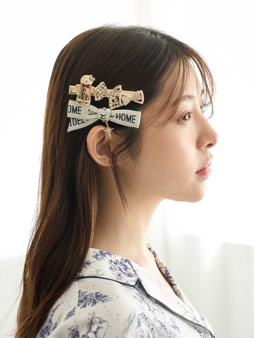 SNIDEL HOME「ロゴリボン＆デザインモチーフヘアピン」|その他|