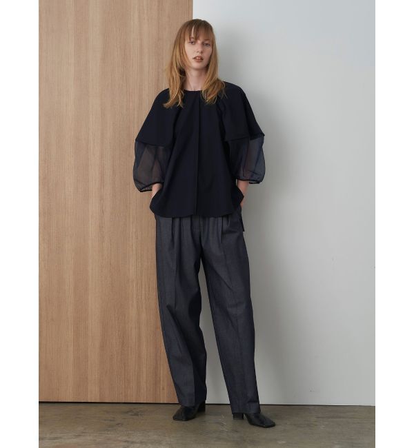 ELENDEEK「HALF ORGANZA SLEEVE BL」|シャツ・ブラウス|