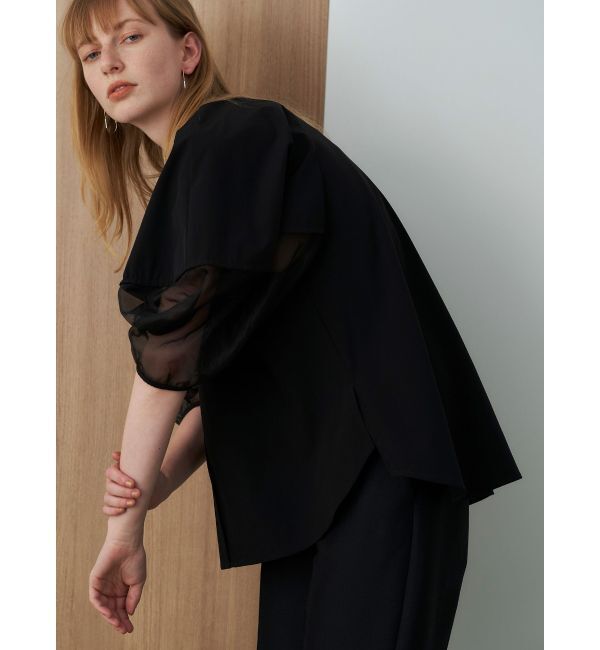 ELENDEEK「HALF ORGANZA SLEEVE BL」|シャツ・ブラウス|