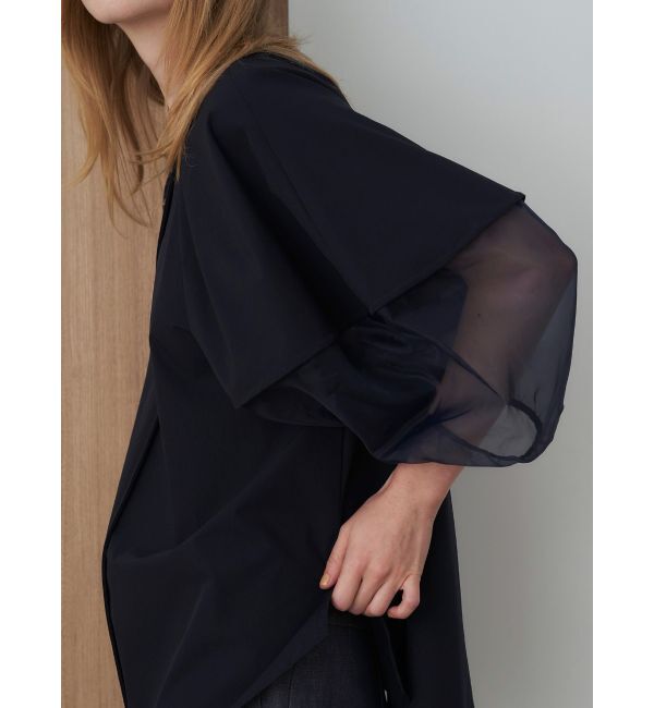 ELENDEEK「HALF ORGANZA SLEEVE BL」|シャツ・ブラウス|