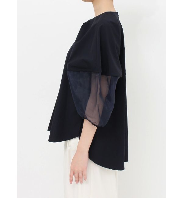 ELENDEEK「HALF ORGANZA SLEEVE BL」|シャツ・ブラウス|