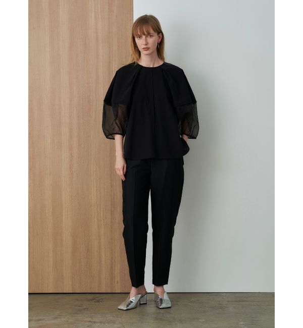 ELENDEEK「HALF ORGANZA SLEEVE BL」|シャツ・ブラウス|
