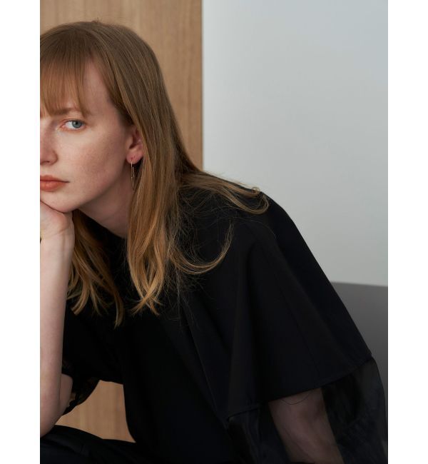 ELENDEEK「HALF ORGANZA SLEEVE BL」|シャツ・ブラウス|