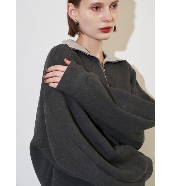 ELENDEEK「HALF ZIP CS」|Tシャツ・カットソー|グレー