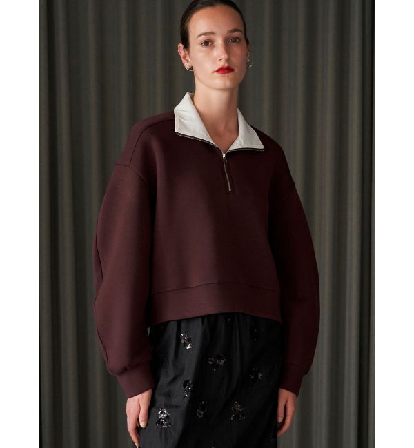 ELENDEEK「HALF ZIP CS」|Tシャツ・カットソー|ブラウン