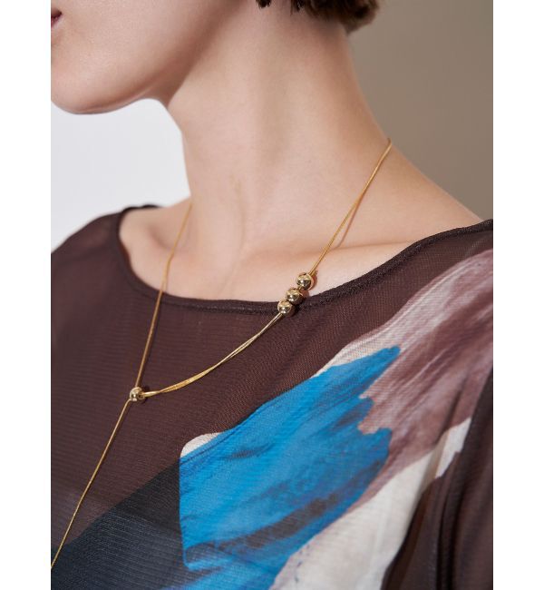 ELENDEEK「MULTI SLIDER NECKLACE」|その他|ゴールド