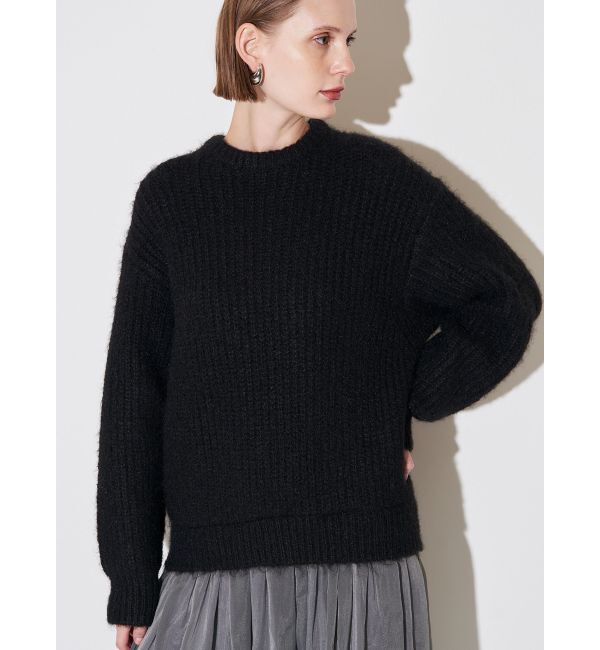 ELENDEEK「BRUSHED YARN KNIT DOCKING OP」|ワンピース|