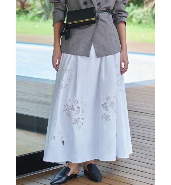 ELENDEEK「EMBROIDERY FLARE SK」|スカート|