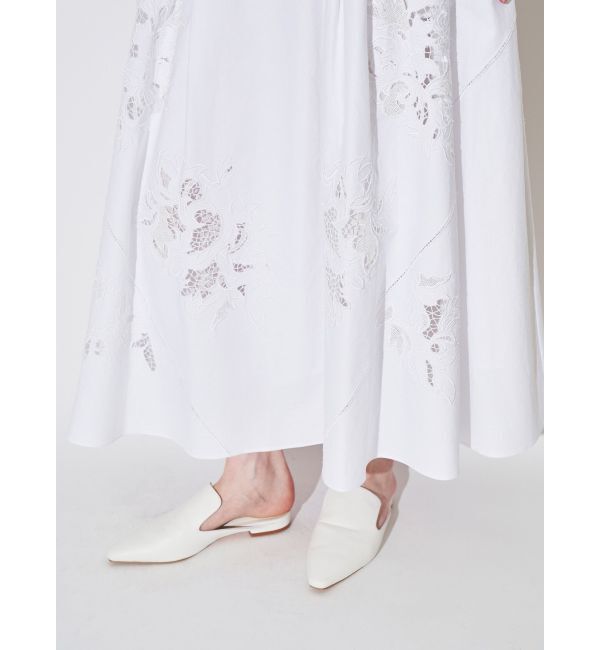 ELENDEEK「EMBROIDERY FLARE SK」|スカート|