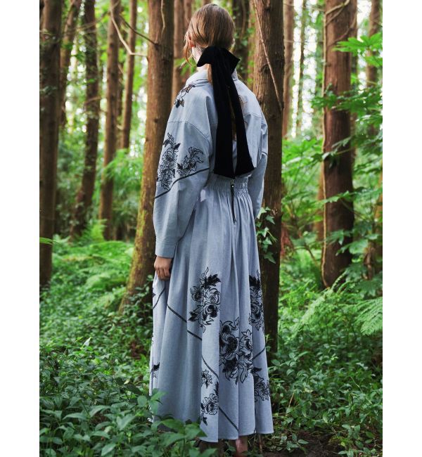 ELENDEEK「EMBROIDERY FLARE SK」|スカート|