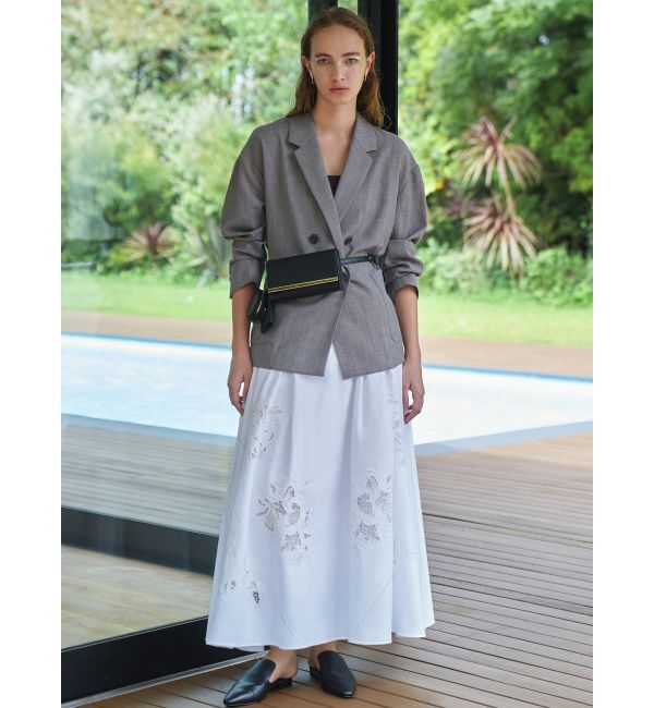 ELENDEEK「EMBROIDERY FLARE SK」|スカート|