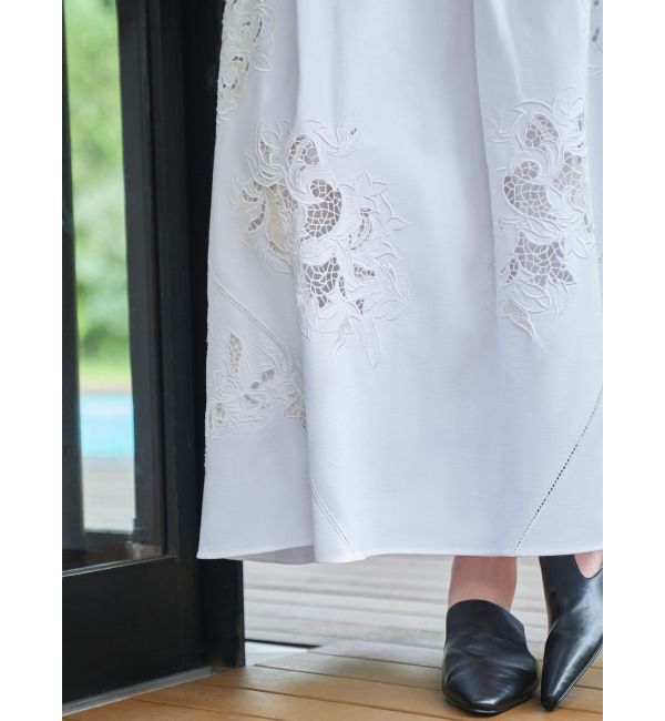 ELENDEEK「EMBROIDERY FLARE SK」|スカート|