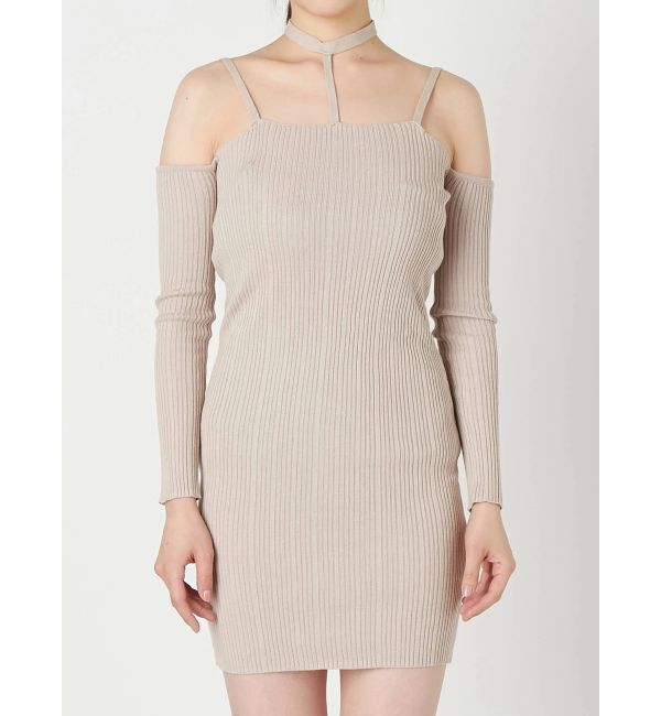 RESEXXY「オフショルチョーカーポンチワンピース」|ワンピース|