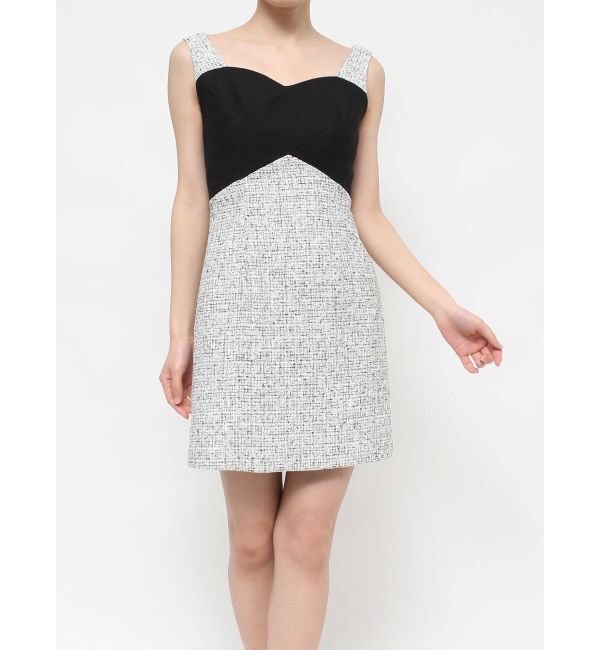 RESEXXY「フロントクロスツイードワンピース」|ワンピース|