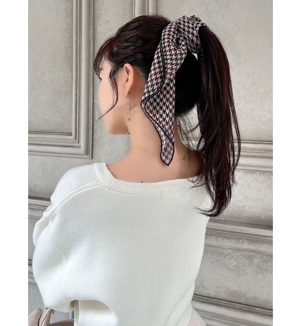 RESEXXY「ハウンドトゥースシアースカーフ」|バンダナ・スカーフ|