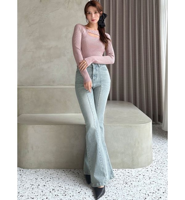 RESEXXY「ハートポケットデニムパンツ」|デニム|