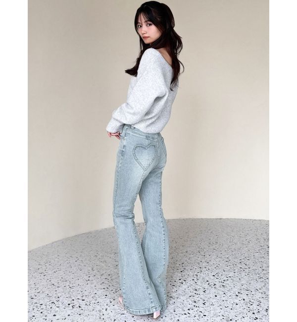 RESEXXY「ハートポケットデニムパンツ」|デニム|