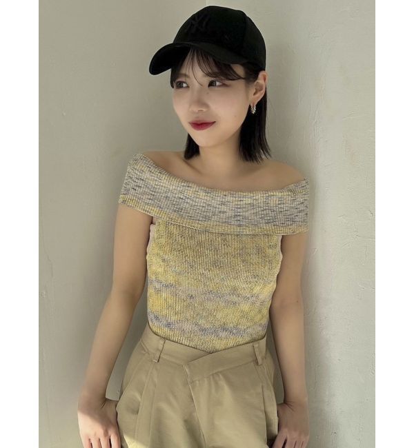 dazzlin「【WEB限定】2wayオフショルニットトップス」|ニット・セーター|