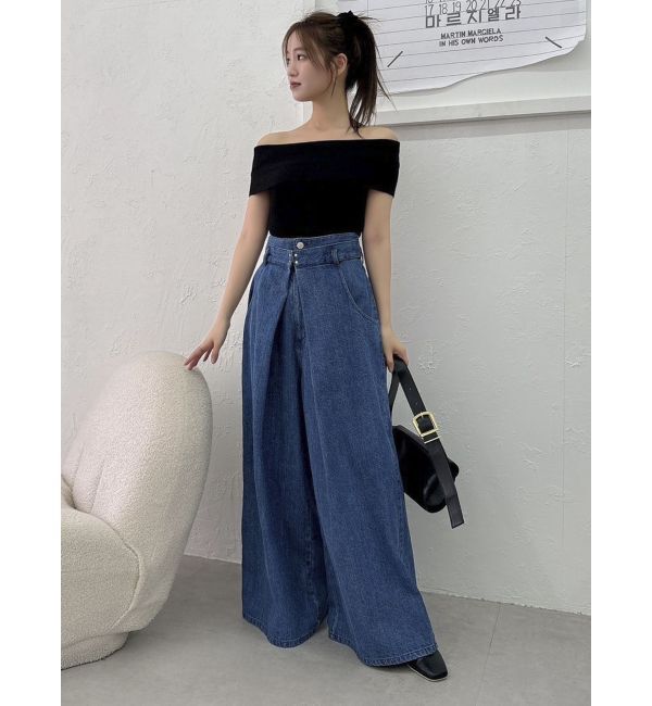 dazzlin「【WEB限定】2wayオフショルニットトップス」|ニット・セーター|