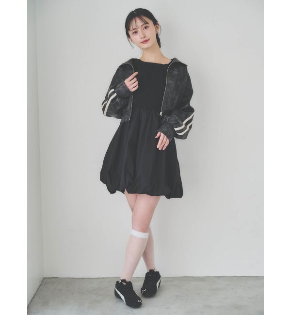 dazzlin「ニットドッキングバルーンワンピース」|ワンピース|