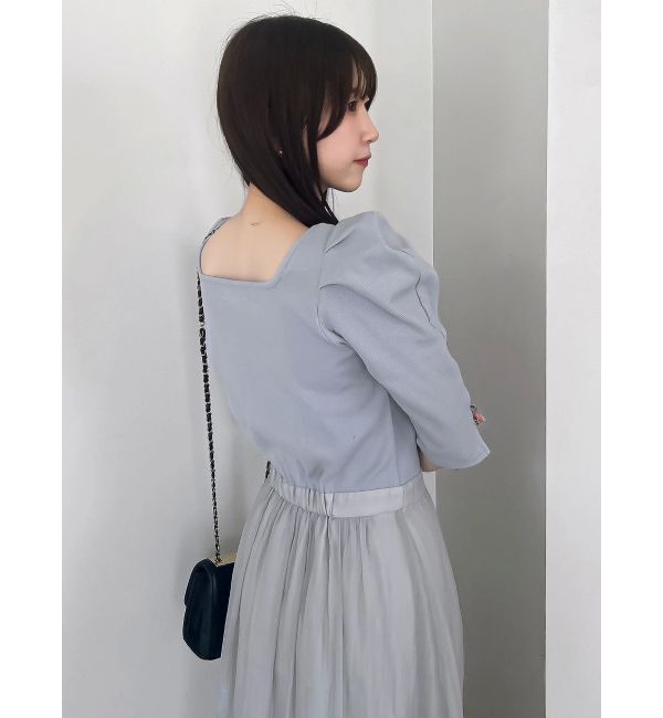 dazzlin「【藤井サチコラボ】パワショルドッキングワンピース」|ワンピース|